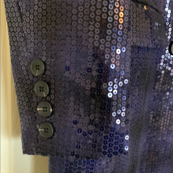 Sequin Blue Women's Coat - Picture 5 of 5